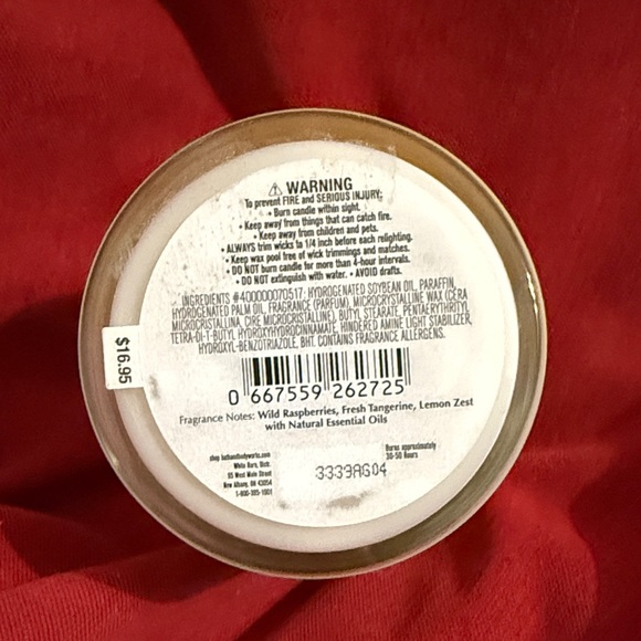2 Bath & Body Works Raspberry Tangerine and Pink Lavender & Espresso Candles - Picture 6 of 7